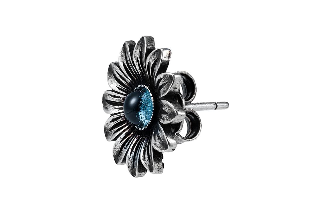 Серьги Gucci Double G Daisy Silver Earrings - изображение 2