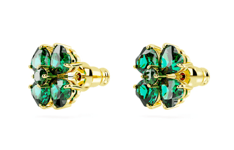 Серьги Swarovski Idyllia Серьги-гвоздики Женские Зеленые - изображение 3