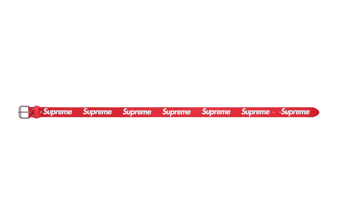 Ремень Supreme Ремни из коровьей кожи унисекс красные - изображение 2