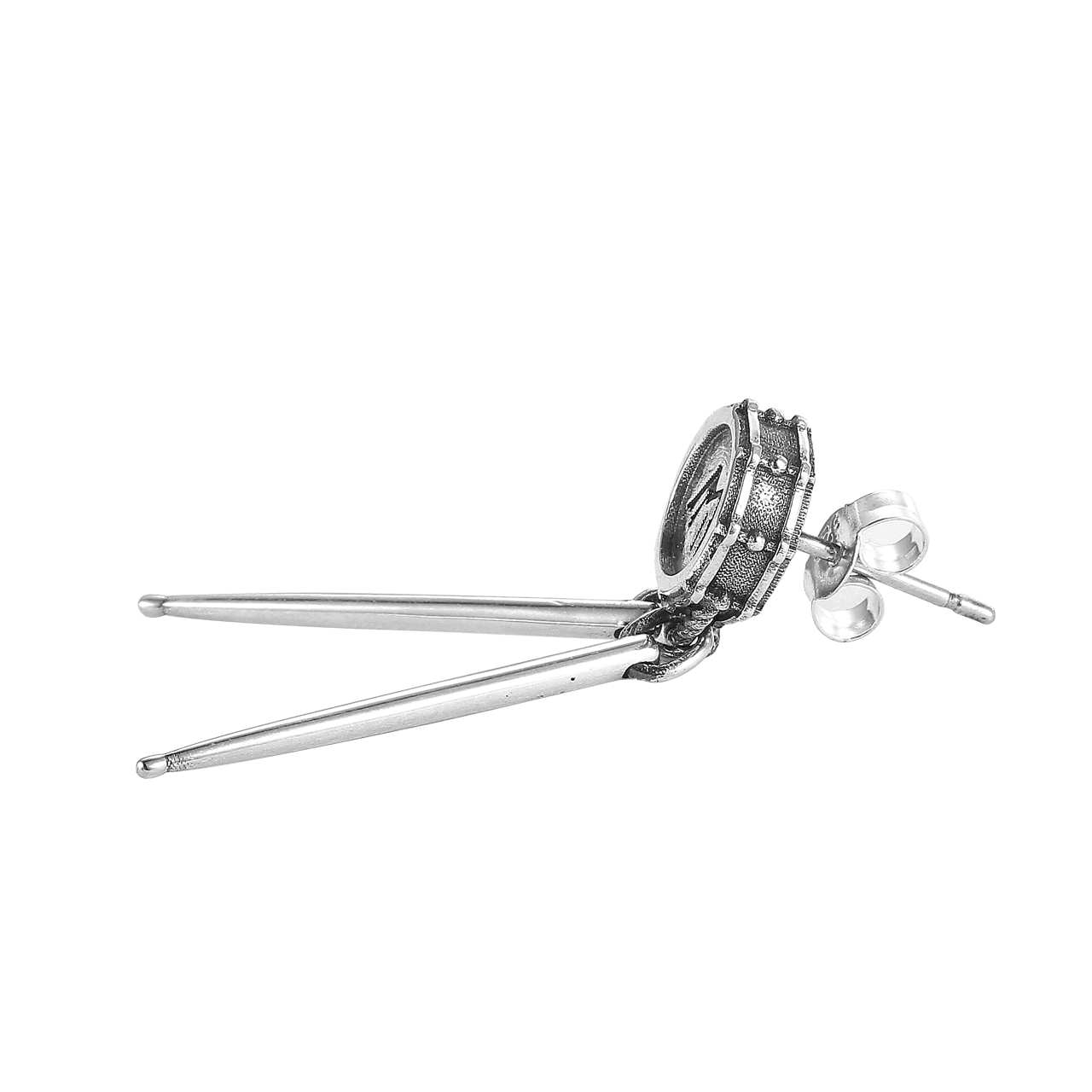 Серьги S925 Silver Drum Earrings - изображение 3