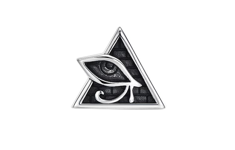 Серьги MYSH Silver Horus Eye Stud Black - изображение 1