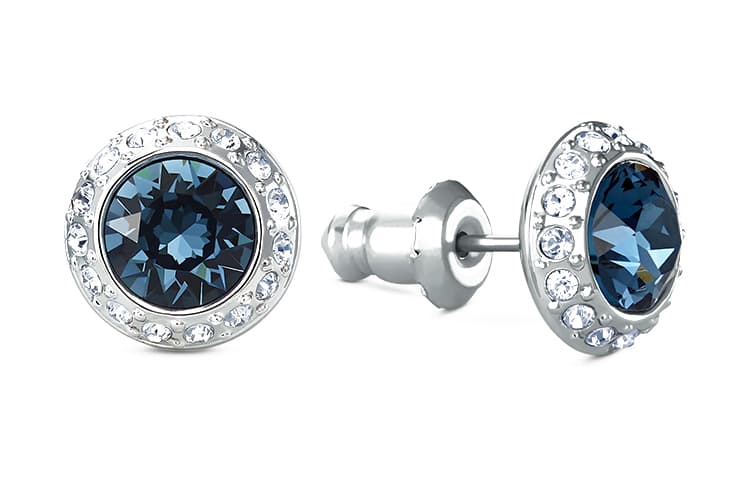 Серьги Swarovski Angelic Rhodium Earrings Blue - изображение 2