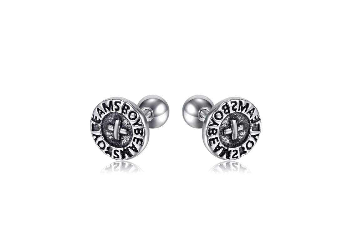 Серьги OWO Серьги-гвоздики из титанового стального сплава Унисекс - изображение 2