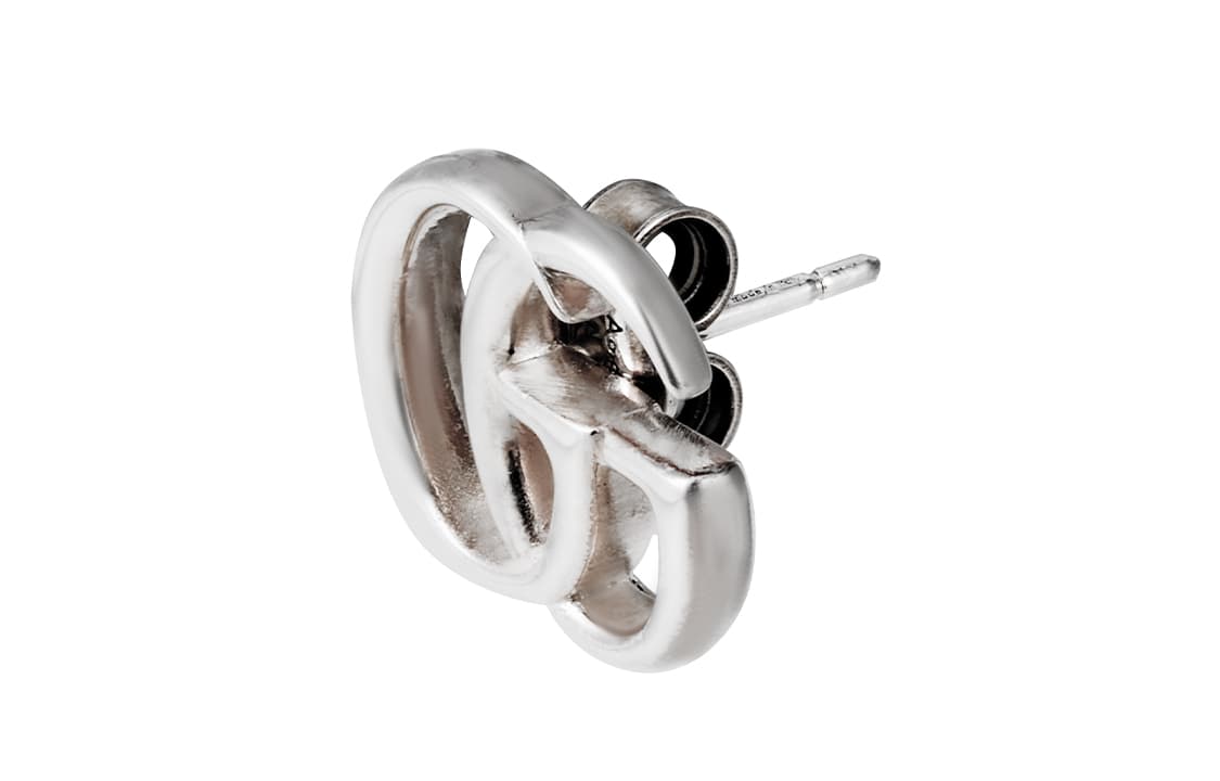 Серьги Gucci Double G Daisy Silver Earrings - изображение 3