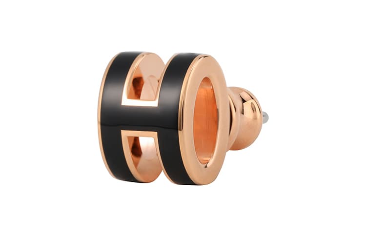 Серьги Hermes Mini Pop H Rose Gold - изображение 2
