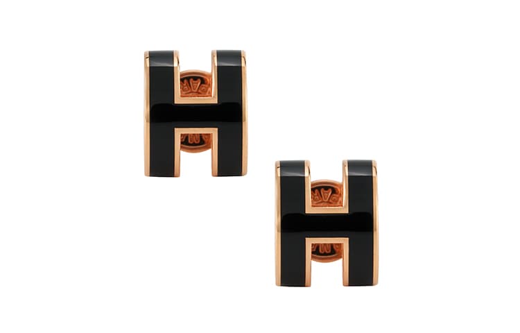 Серьги Hermes Mini Pop H Rose Gold - изображение 1
