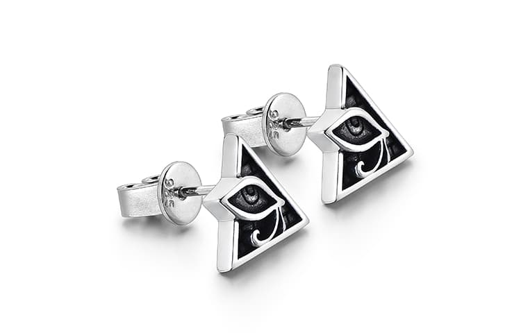 Серьги MYSH Silver Horus Eye Stud Black - изображение 3