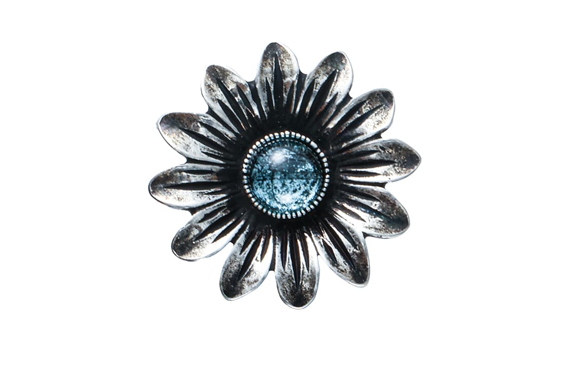Серьги Gucci Double G Daisy Silver Earrings - изображение 4