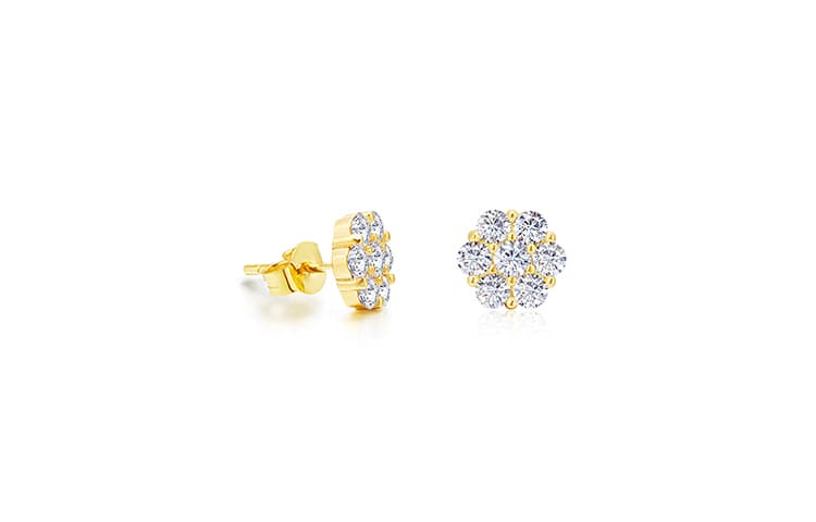 Серьги CASHHOOKED S925 FLOWER EARRING 8MM - изображение 1