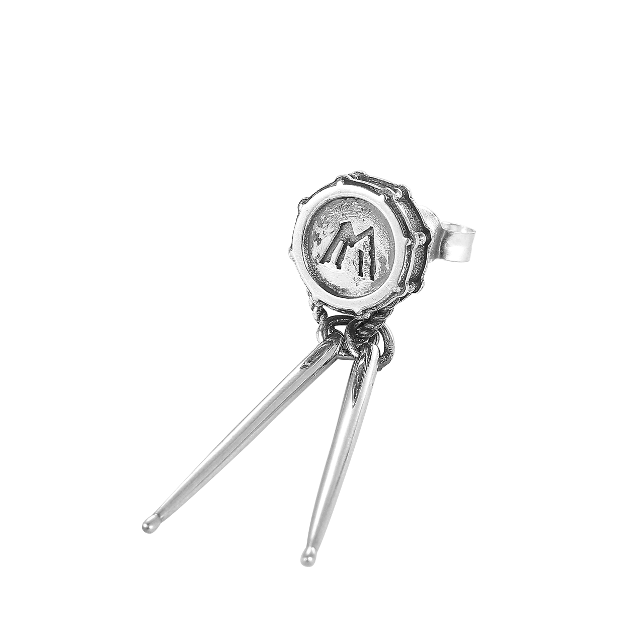 Серьги S925 Silver Drum Earrings - изображение 2