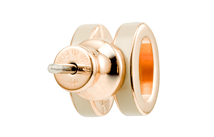 Серьги Hermes Mini H Pop Rose Gold Earrings - изображение 3