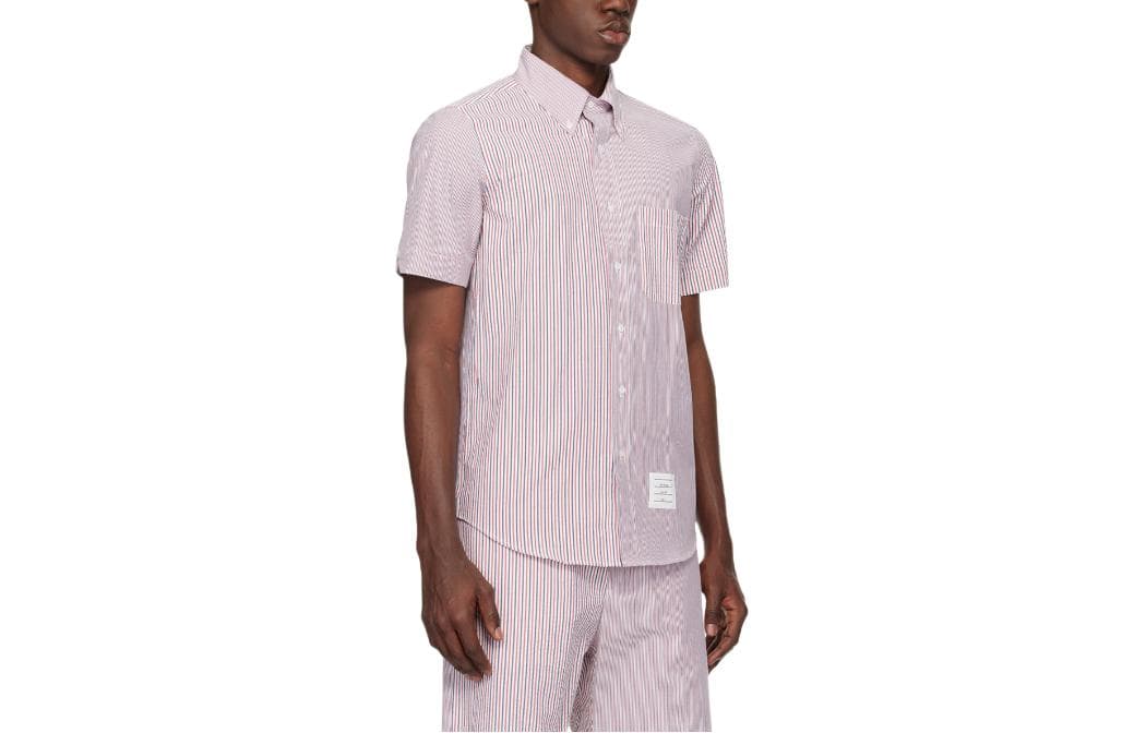 Рубашка THOM BROWNE Розовые Мужские Рубашки - изображение 2