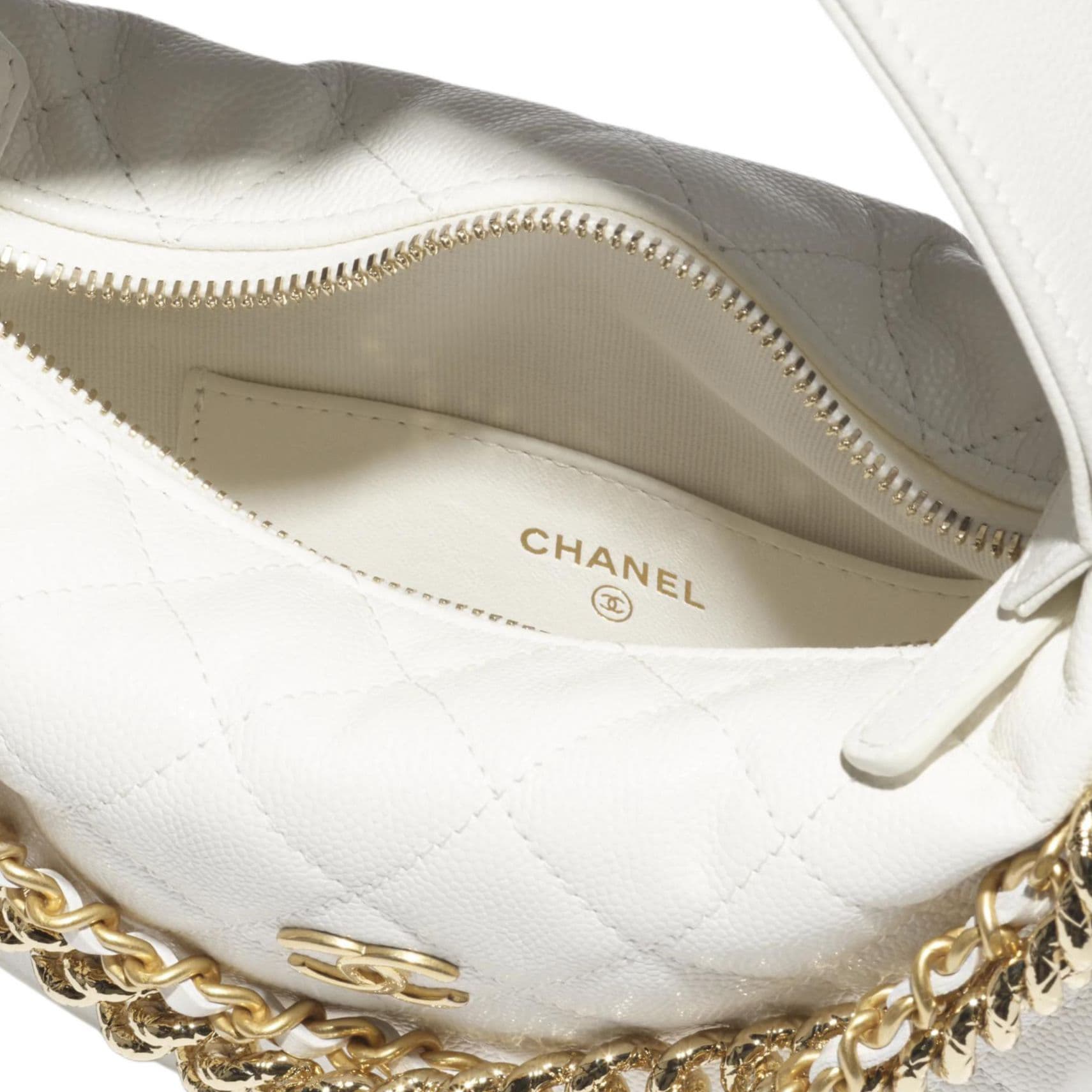Сумка Chanel Hula Hoop Calfskin Handbag White - изображение 3
