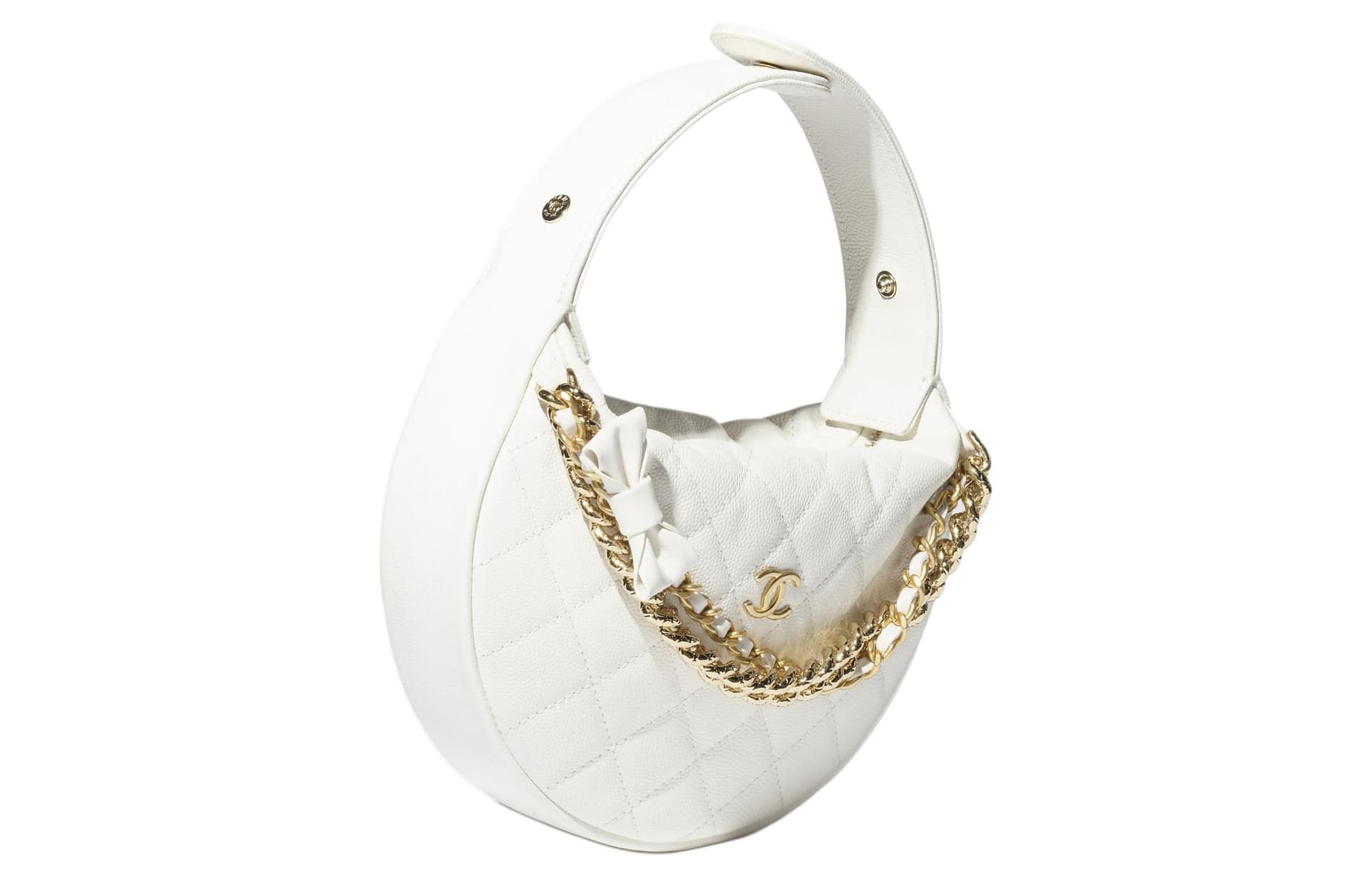 Сумка Chanel Hula Hoop Calfskin Handbag White - изображение 2