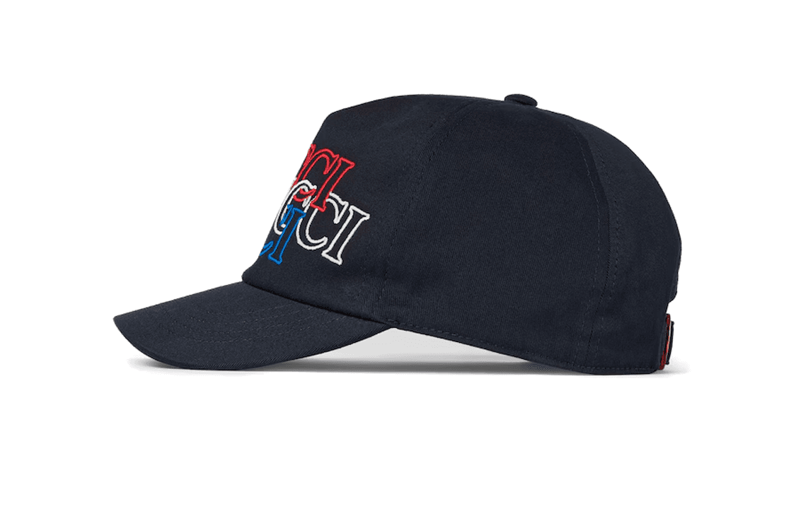 Кепка Gucci Logo Embroidered Canvas Cap Black - изображение 2