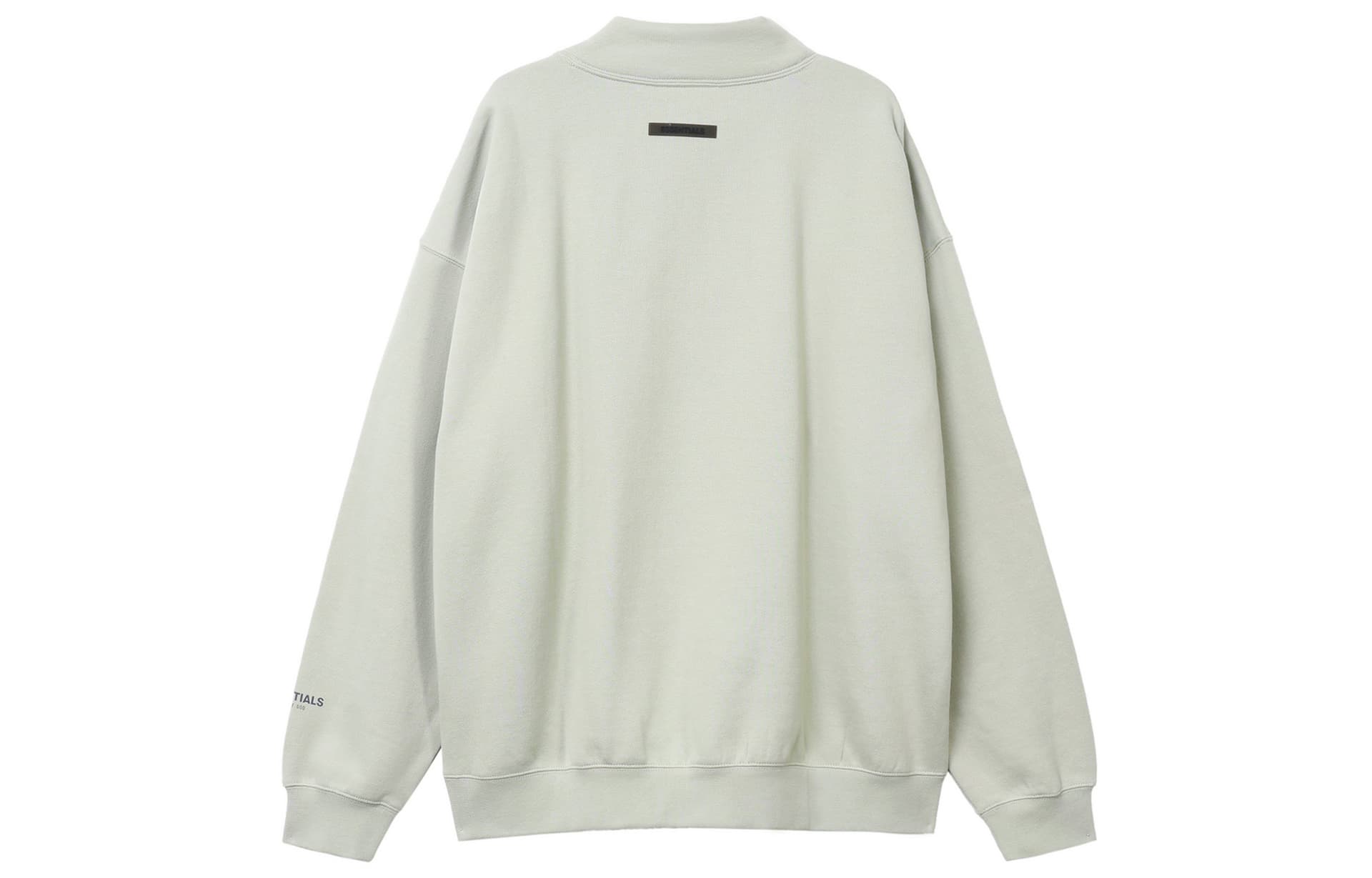 Кофта Fear of God Essentials FW21 Mock Neck Sweatshirt GreenConcrete Logo - изображение 2