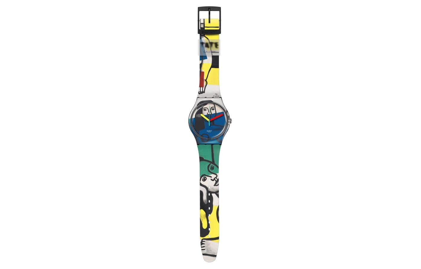 Часы Swatch Quartz Механизм 30 м Водонепроницаемые Унисекс Часы 41 мм Синий Циферблат Пластиковый Корпус Часов - изображение 3