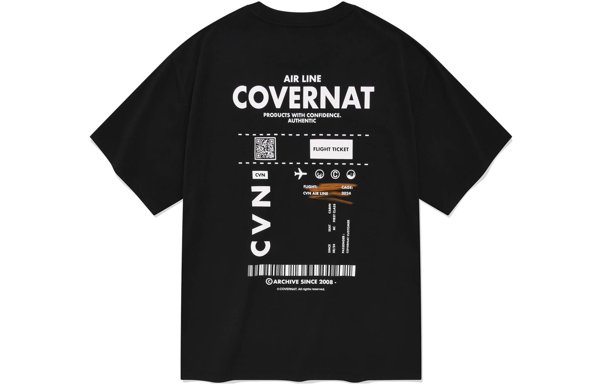Футболка COVERNAT SS24 T Рубашка Мужской Черный - изображение 2