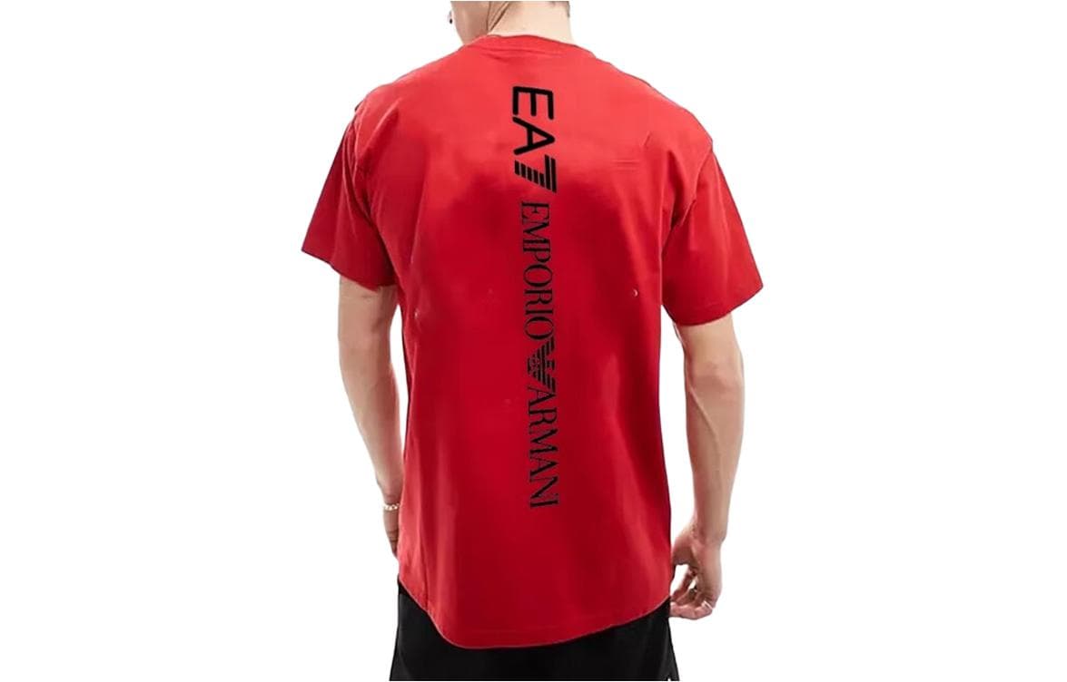 Футболка Emporio Armani EA7 Red T-Shirt - изображение 2