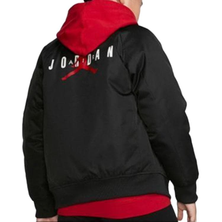 Jordan Jacket с принтом логотипа, термозащитный, черный, детский - изображение 2