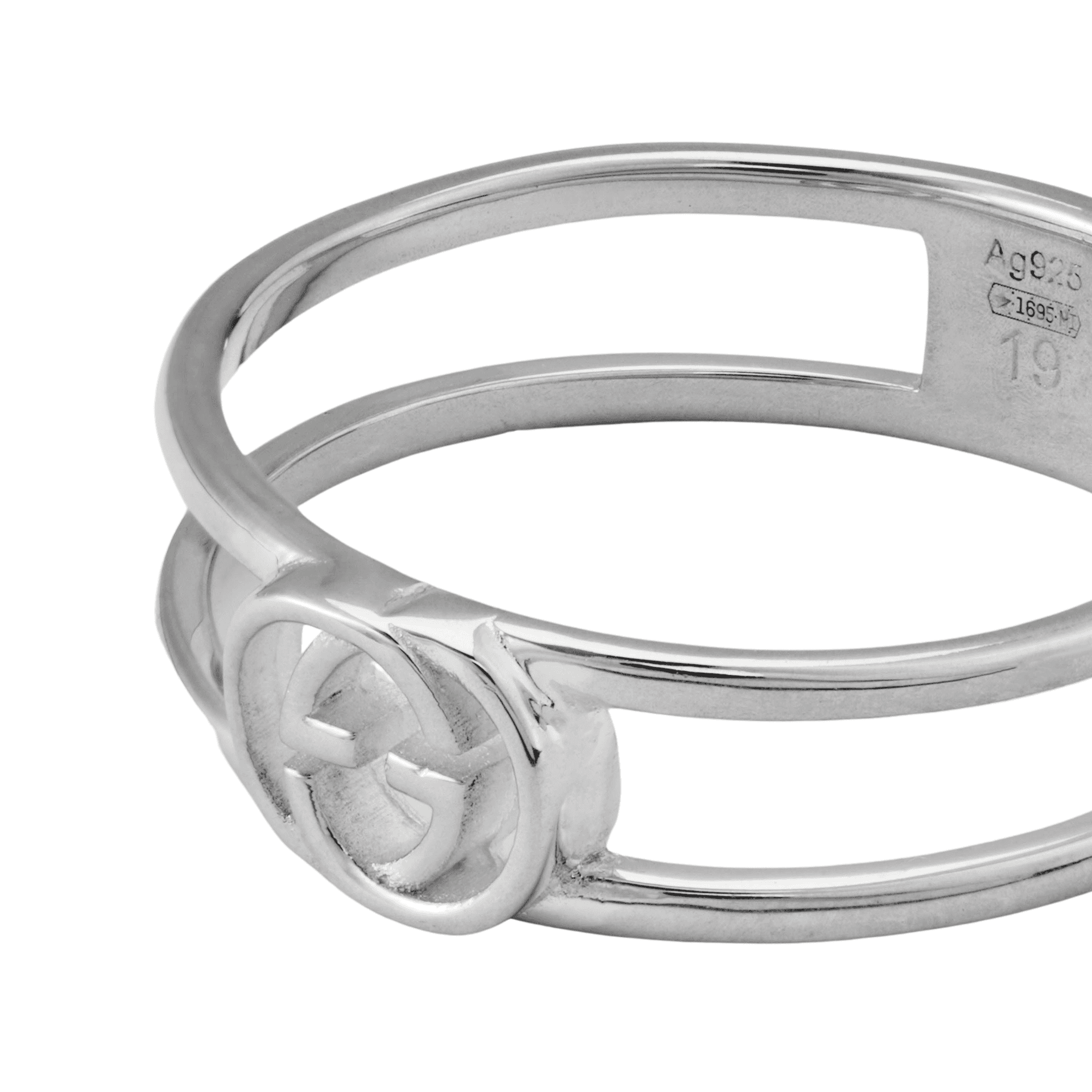 Кольцо Gucci Double G Silver Ring - изображение 3