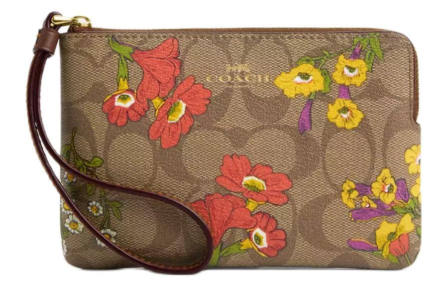 Сумка COACH Corner Zip Wristlet 15 Floral Print - изображение 1