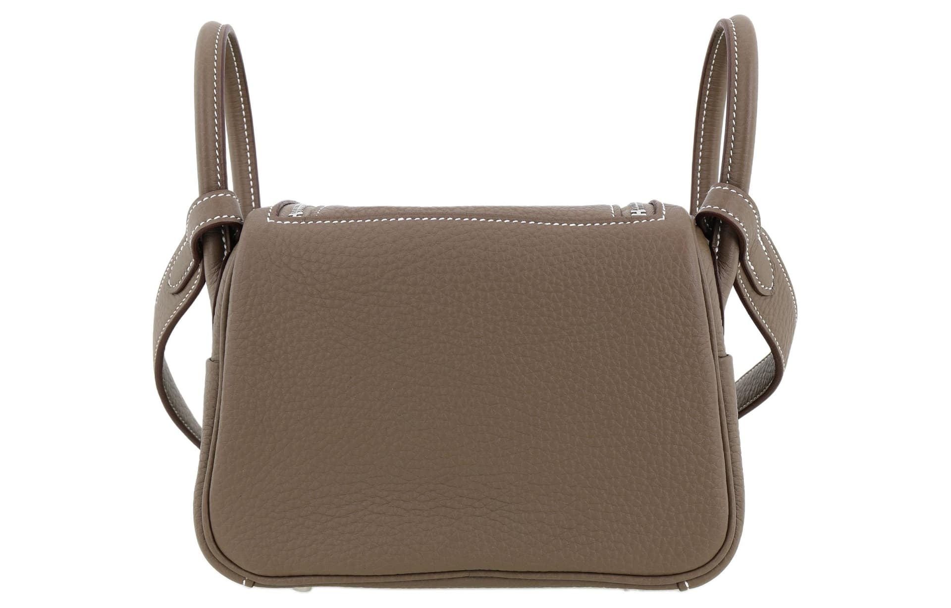 Сумка через плечо HERMES Lindy 19 Taurillon Clemence 18 Etoupe - изображение 3