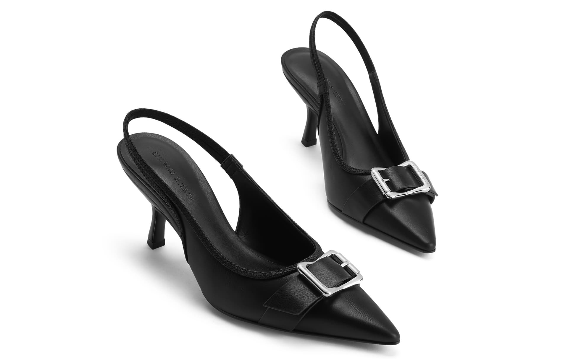 Шлёпанцы CHARLESKEITH ck PU 7.7cm BlackChalkSilver - изображение 3