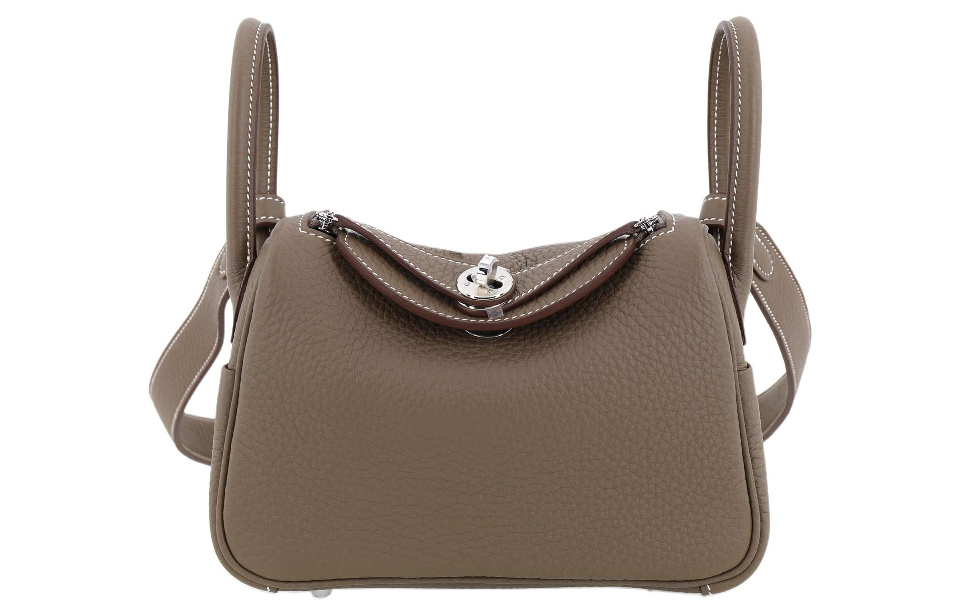 Сумка через плечо HERMES Lindy 19 Taurillon Clemence 18 Etoupe - изображение 1