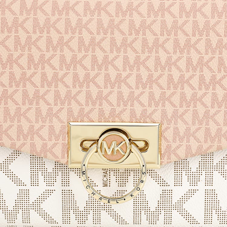 Сумка через плечо Michael Kors Hendrix Ballet Pink/Vanilla White - изображение 6