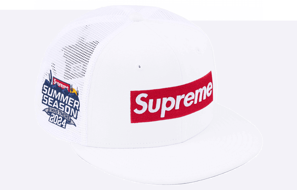 Кепка Supreme SS24 WEEK 8 BOX LOGO MESH BACK NEW ERA - - изображение 1