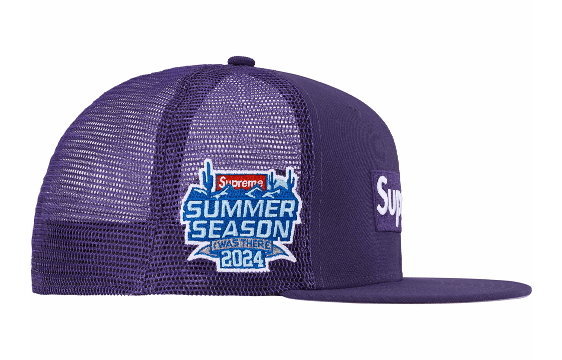 Кепка Supreme SS24 WEEK 8 BOX LOGO MESH BACK NEW ERA - - изображение 2