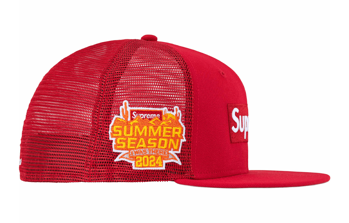 Кепка Supreme SS24 WEEK 8 BOX LOGO MESH BACK NEW ERA - - изображение 2