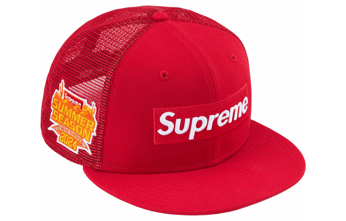 Кепка Supreme SS24 WEEK 8 BOX LOGO MESH BACK NEW ERA - - изображение 1