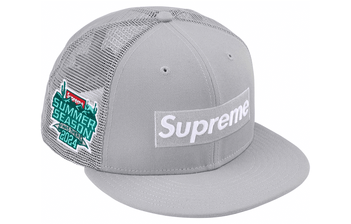Кепка Supreme SS24 WEEK 8 BOX LOGO MESH BACK NEW ERA - - изображение 1