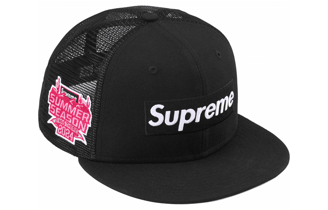 Кепка Supreme SS24 WEEK 8 BOX LOGO MESH BACK NEW ERA - - изображение 1