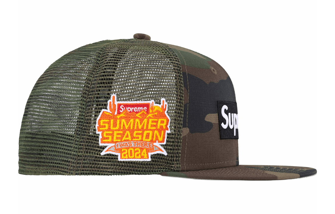 Кепка Supreme SS24 WEEK 8 BOX LOGO MESH BACK NEW ERA - - изображение 2