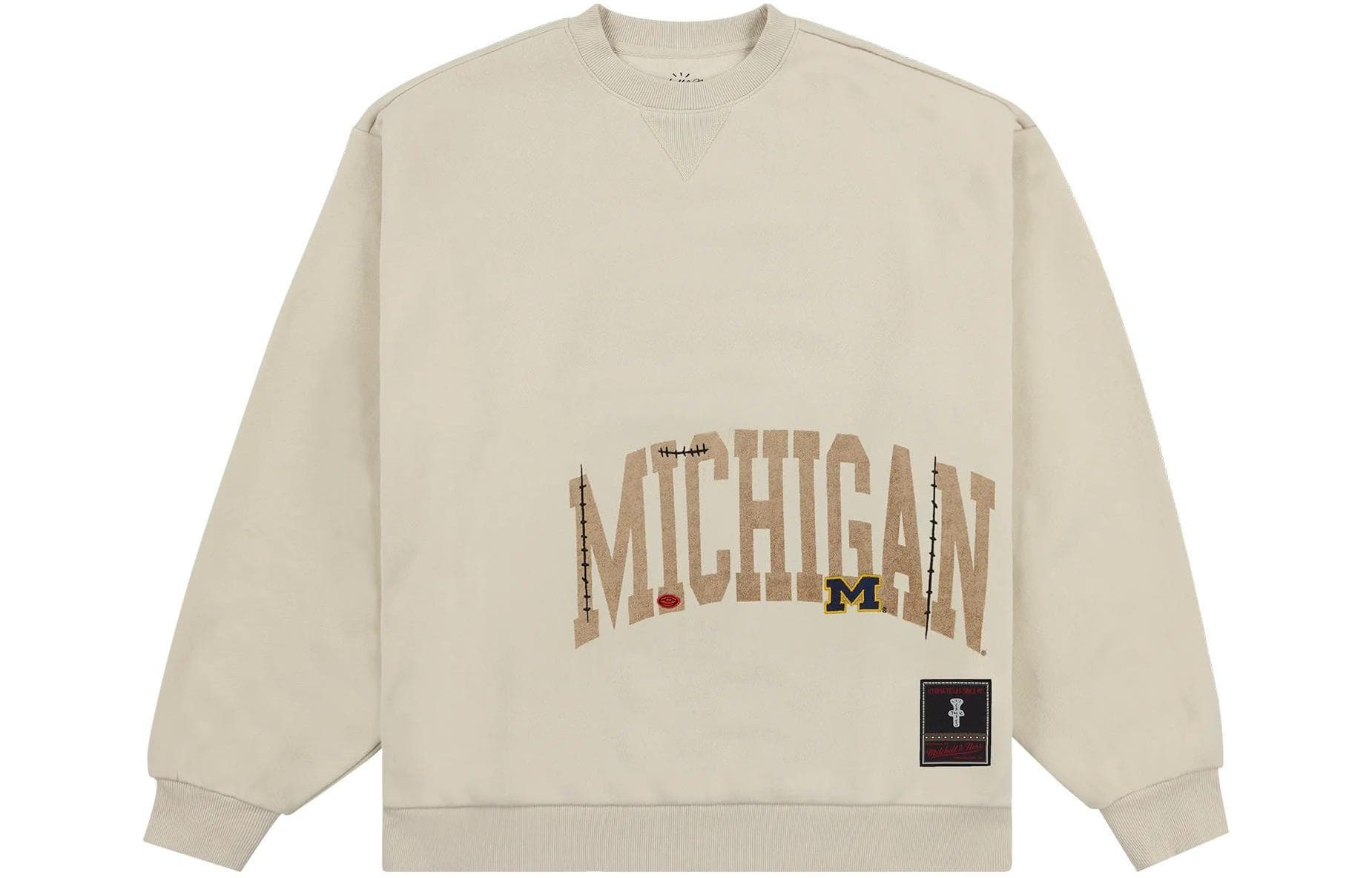 Худи Travis Scott x Mitchell Ness SS24 UNIVERSITY OF MICHIGAN LOGO - изображение 2