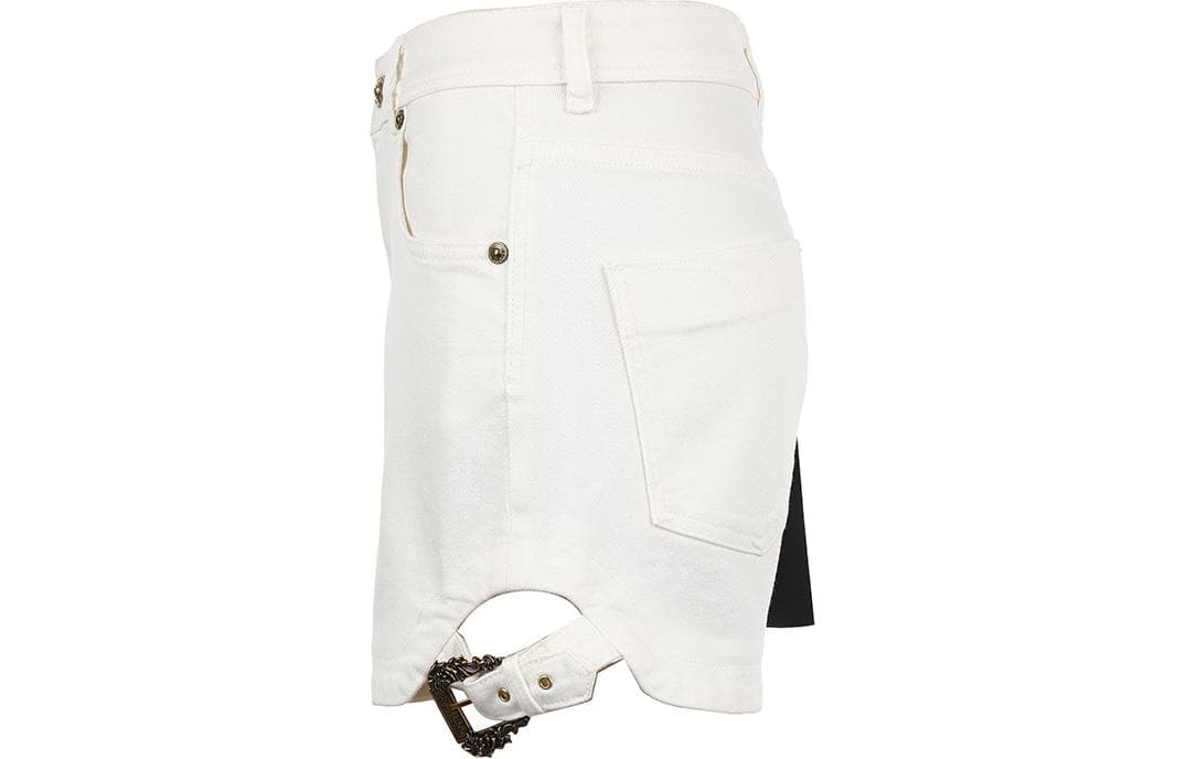 Versace Jeans Couture SS24 Джинсовые шорты Женские Белые - изображение 2