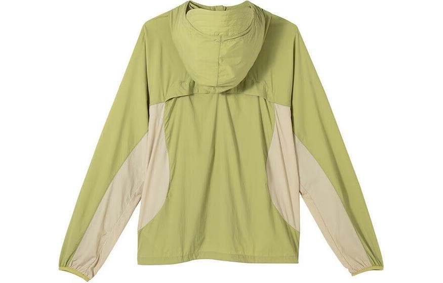 Куртка PUMA Colorblock Lightweight Woven Hoodie Jacket Green - изображение 2