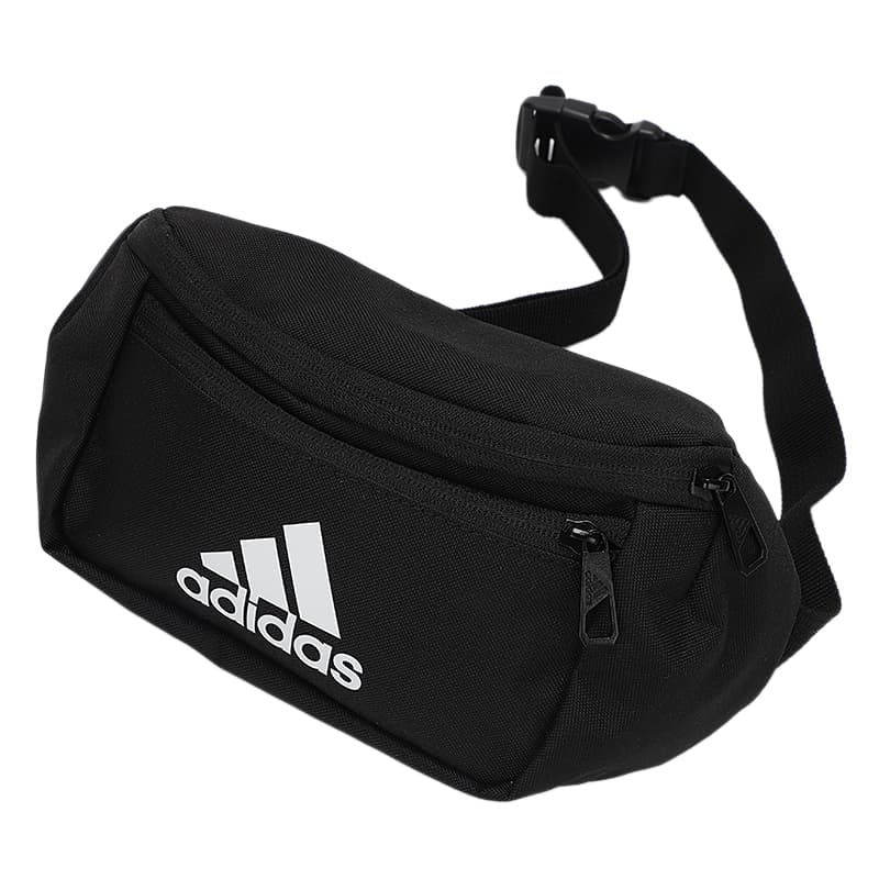 Поясная сумка Adidas Полиэстеровая ткань Сумка через плечо поясная сумка (бандана) Стандартная (стандартная) Унисекс Черная - изображение 1