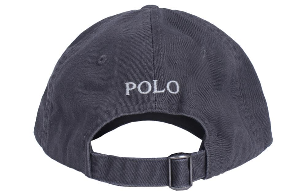 Кепка Polo Ralph Lauren Хлопок Волокно Кепки Унисекс Черный Серый - изображение 3