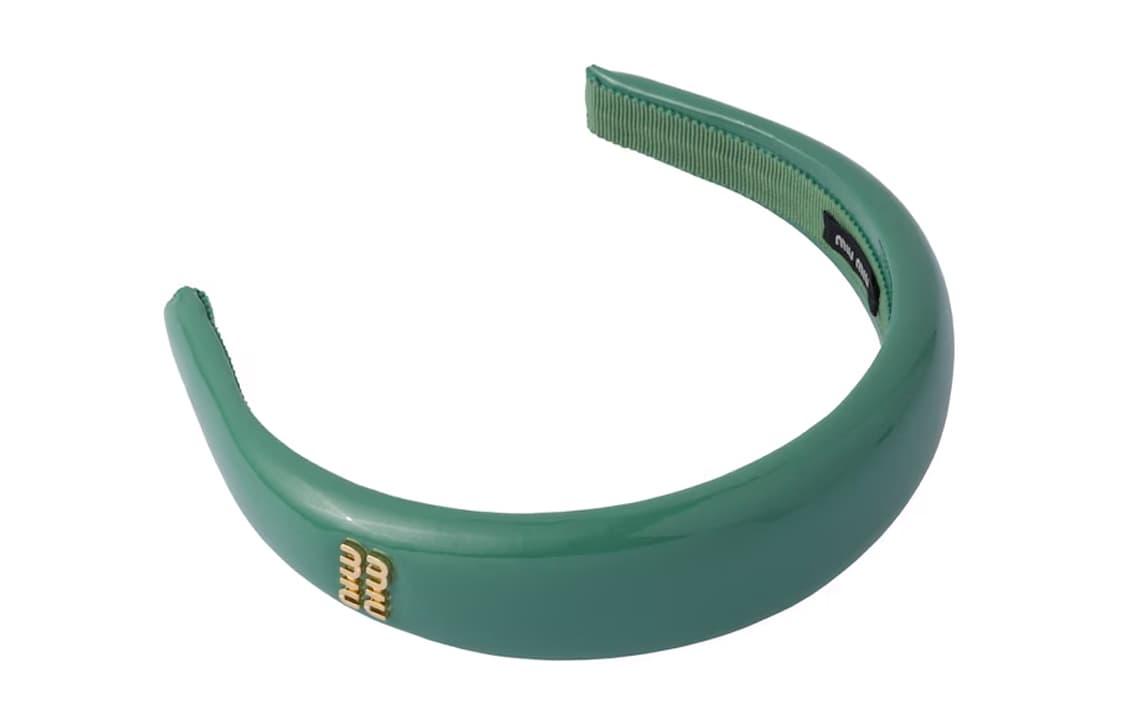Повязка на голову MIU MIU Headband Green - изображение 2