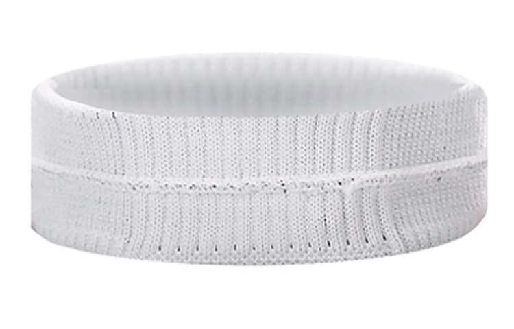 Повязка на голову Nike Dri-Fit Reveal Headband White Black Logo - изображение 3