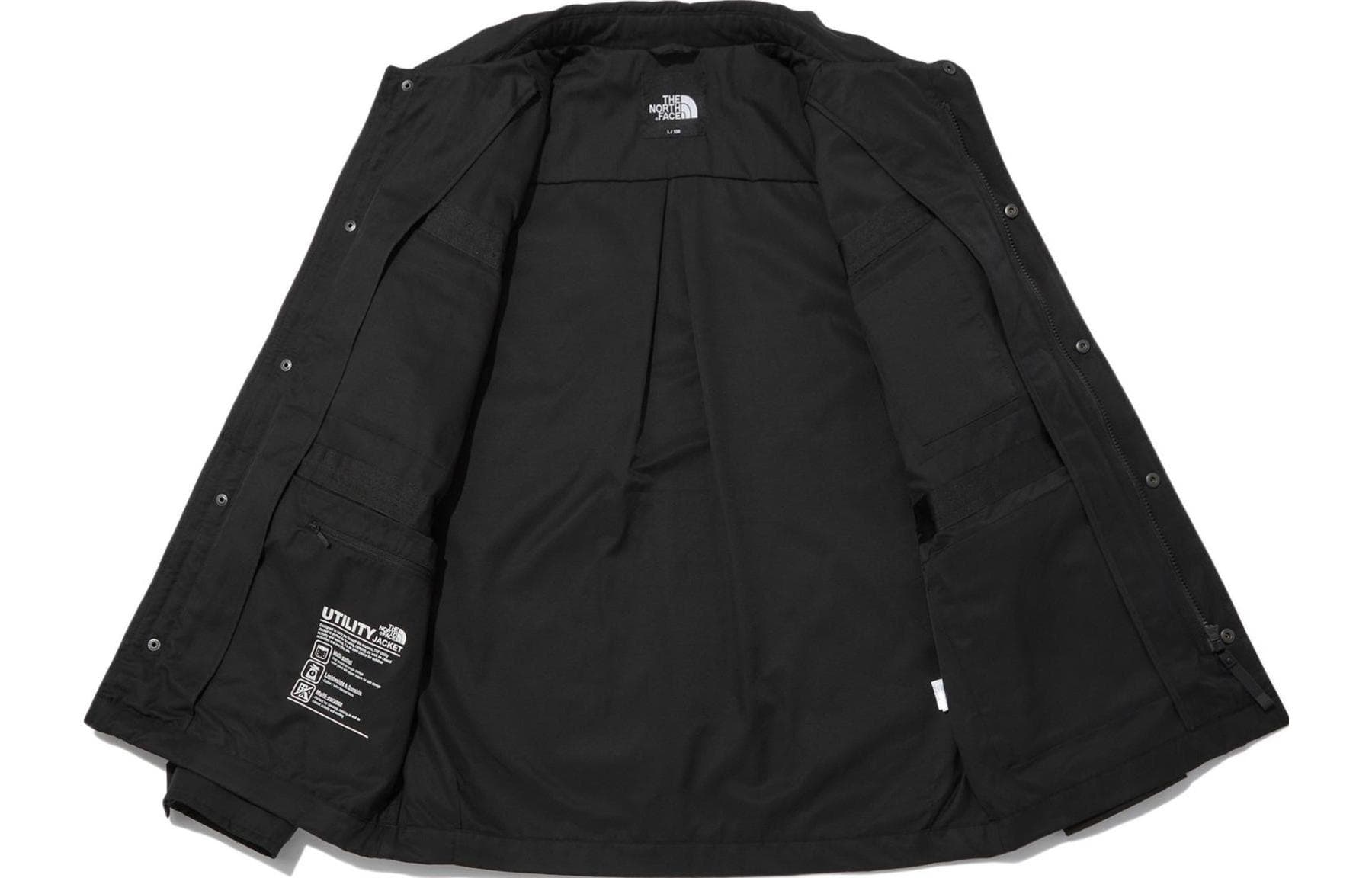 Куртка The North Face Logo Windbreaker Jacket Black - изображение 3