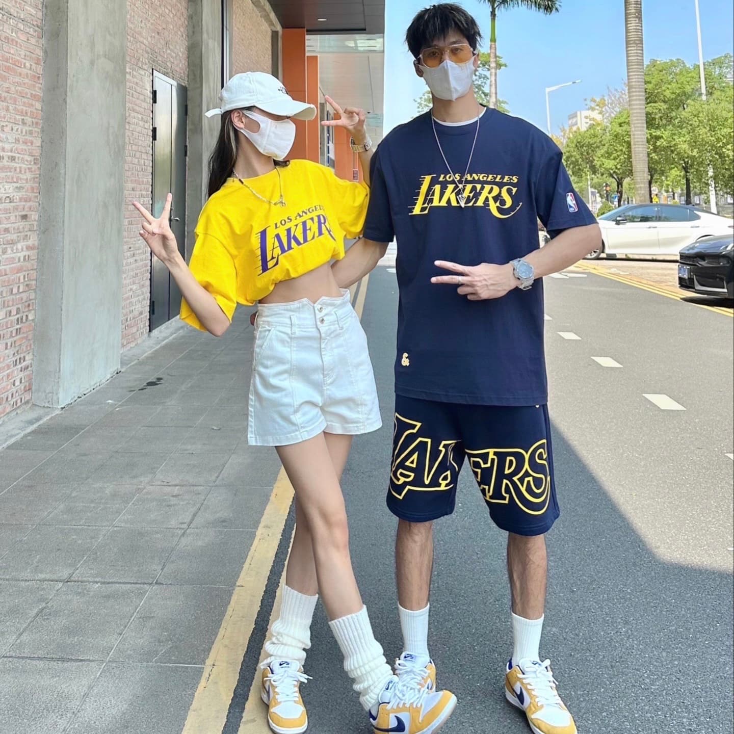 Шорты Jack Jones x Lakers NBA Logo Shorts - изображение 3