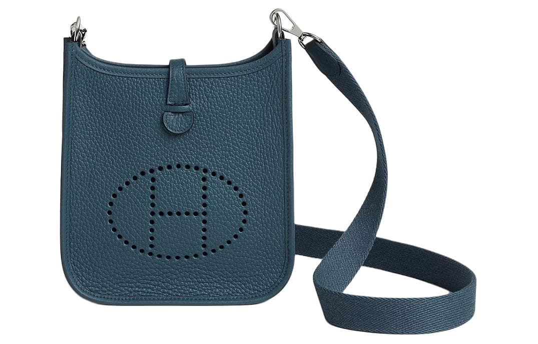 Сумка через плечо Hermes Evelyne 16 Bleu De Prusse - изображение 1