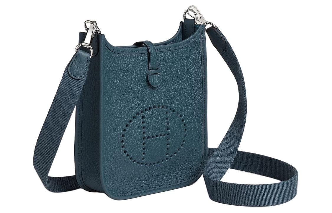 Сумка через плечо Hermes Evelyne 16 Bleu De Prusse - изображение 2