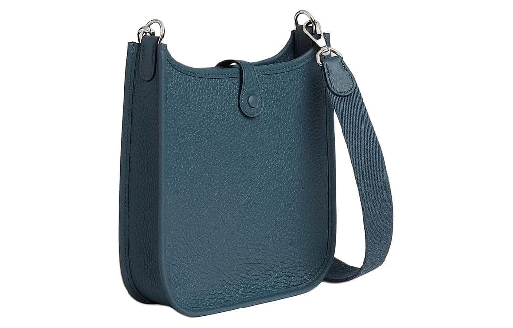 Сумка через плечо Hermes Evelyne 16 Bleu De Prusse - изображение 3