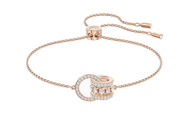 Браслет Swarovski Double Ring Bracelet Rose Gold - изображение 1